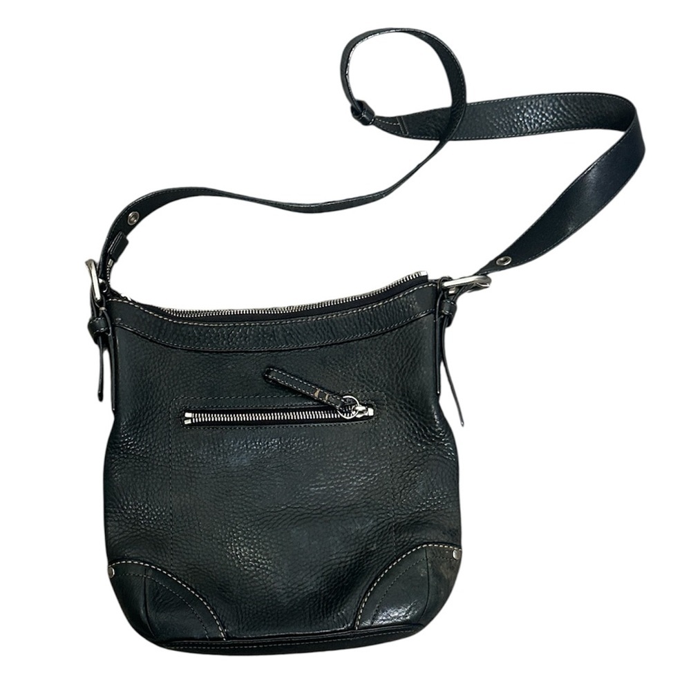 Coach vintage Elegant Black Leather Shoulder Bag